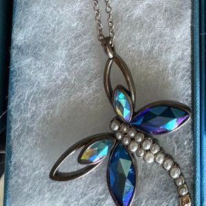 Touchstone Crystal Dragonfly Necklace